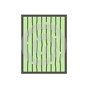 Wood material and sawmill industry vector icon