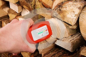 Wood moisture meter photo