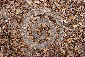 Wood mulch brown