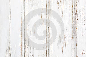 Wood old plank white texture background photo