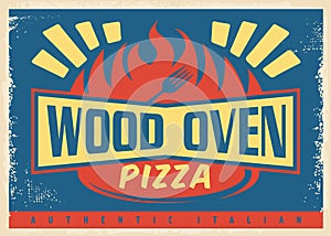 Wood oven authentic Italian pizza