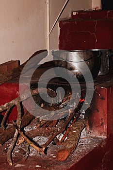 Wood oven in typical Brazilian farm countryside photo