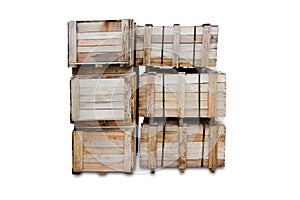 Wood Pallets - crates for transportation and Fracture protection