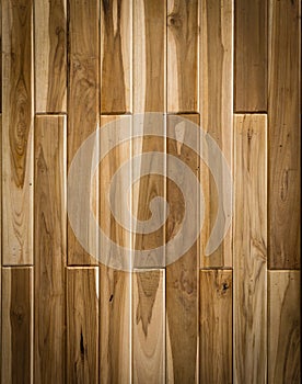Wood panels used as wood ceiling