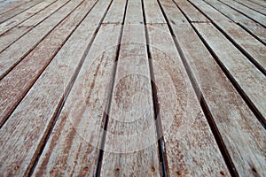 Wood patio