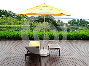 Wood patio and outdoor furniture