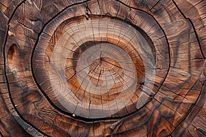 Wood pattern circle, intricately cut with chainsaw, rustic texture revealed