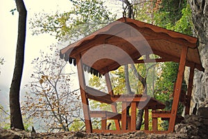 Wood pavilion