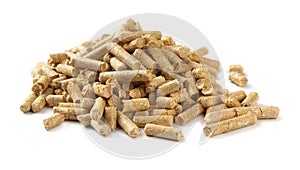 Wood pellets photo