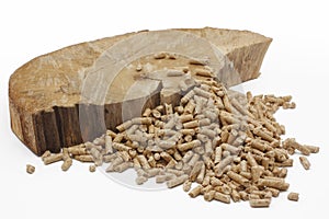 Wood pellets photo