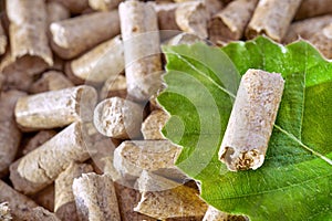 Wood pellets photo