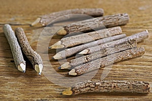 Wood pencils photo