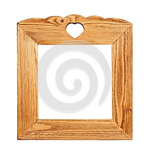 Wood picture frame photo