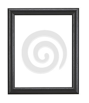 Wood picture frame isolated on white background