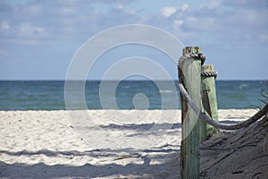 Wood Piling on Beach