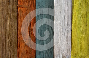 Wood plank colored texture background, painted wooden floor