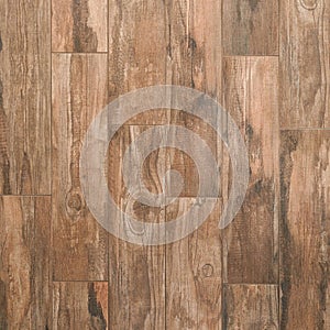 Wood plank porcelain tile texture with colors of authentic wood