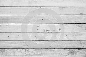 Wood plank white timber texture background. Old wooden wall all have antique cracking furniture painted weathered peeling