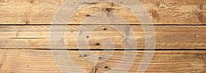 Wood planks, floor or wall, natural board background, banner photo