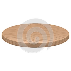 Wood Podium for Product Placement Vector