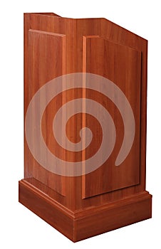 Wood Podium Tribune Rostrum Stand