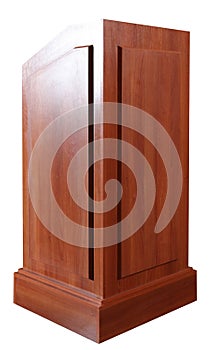 Wood Podium Tribune Rostrum Stand