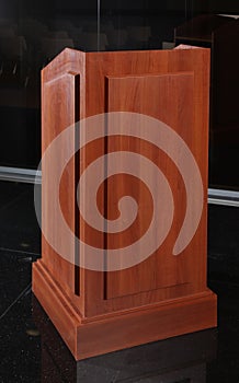 Wood Podium Tribune Rostrum Stand