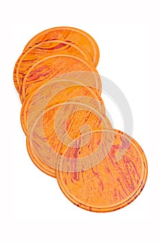 Wood printed coasters