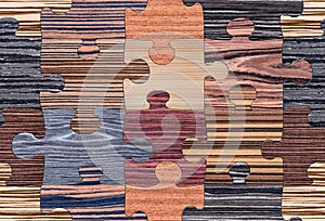 Wood Puzzle Mosaic Seamless