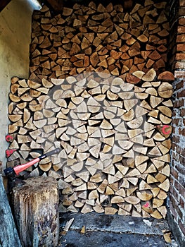 wood ready for winter