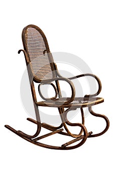 Wood rocking chair