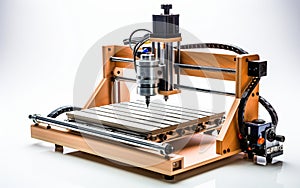 Wood Routing Machine isolated on transparent background.