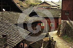 Wood rural houseï¼ŒChinese villageï¼ŒPhotography