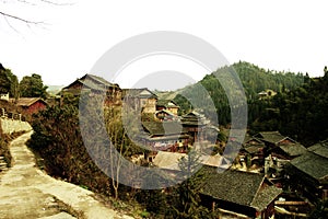 Wood rural houseï¼ŒChinese villageï¼ŒPhotography