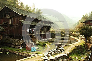 Wood rural houseï¼ŒChinese villageï¼ŒPhotography