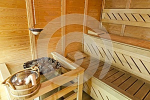 Wood sauna