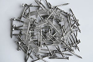 Wood screws background.