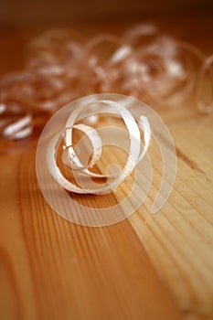 Wood shavings photo