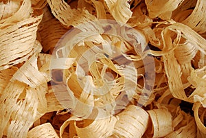 Wood shavings photo