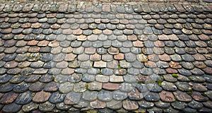 Wood shingle roof photo