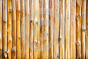 Wood slab, wooden log wall Background