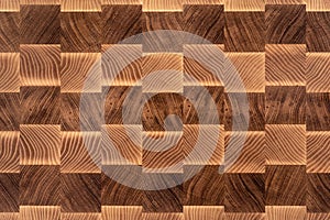 Wood square brown blocks background