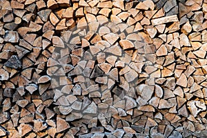 Wood stack log pile timber fire piece