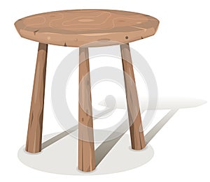 Wood Stool