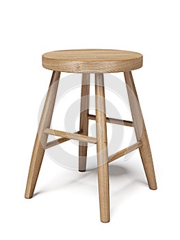 Wood stool