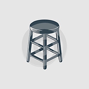 The wood stools illustration