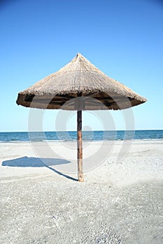 Wood sunshade photo