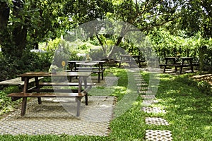 Wood table and chairs