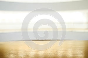 Wood table top  in coffee shop or cafe,restaurant background