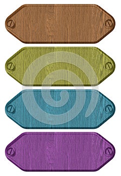 Wood tag, label